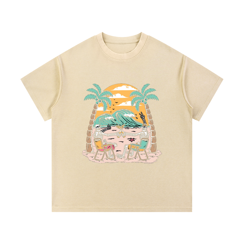 Mineral Wash Waffle Knit T-Shirt