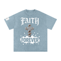 Snow Washed Oversized Cotton T-Shirt